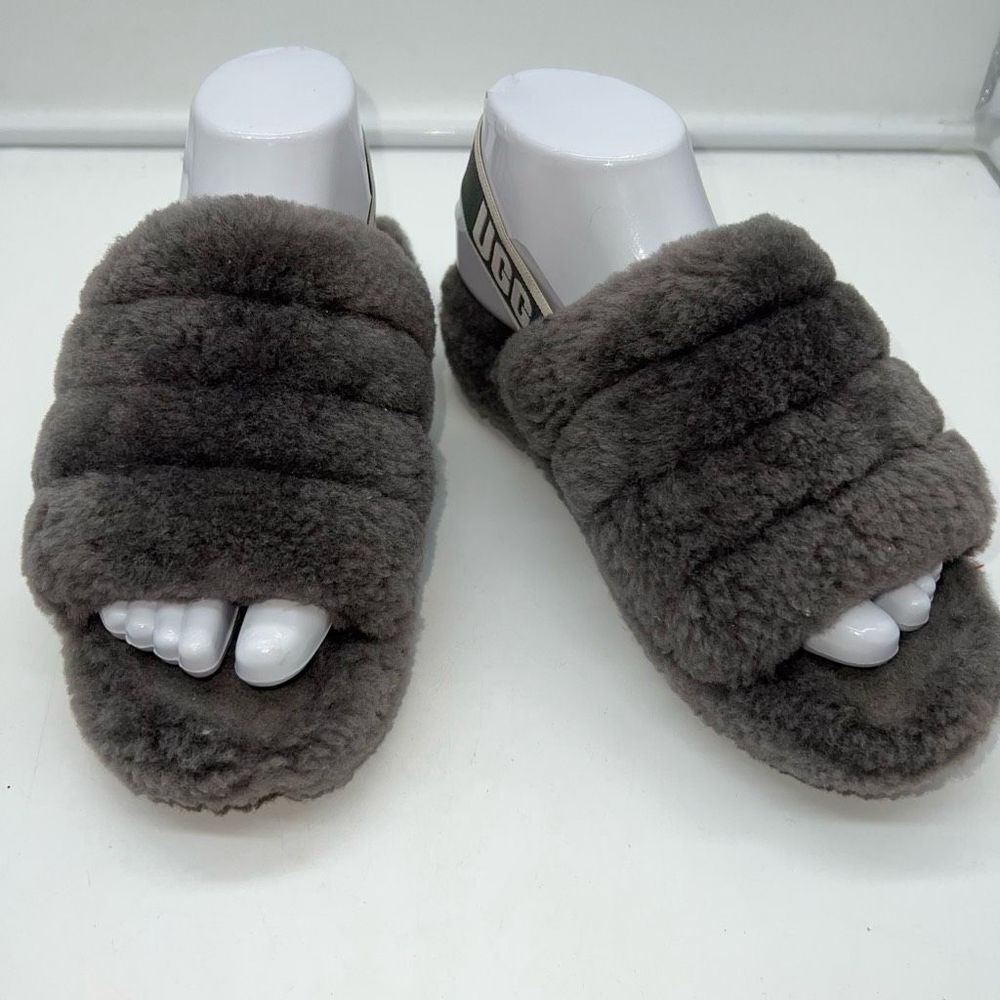 Ugg Fluff Yeah Gray Slippers